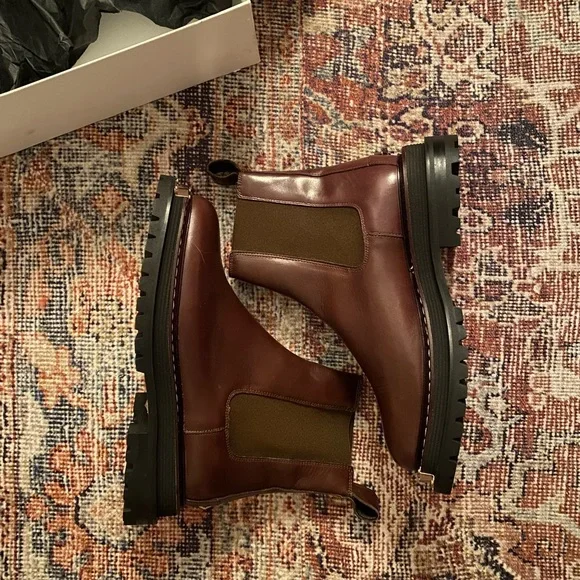 Sandro Noha Leather Ankle Boots - Picture 11 of 12